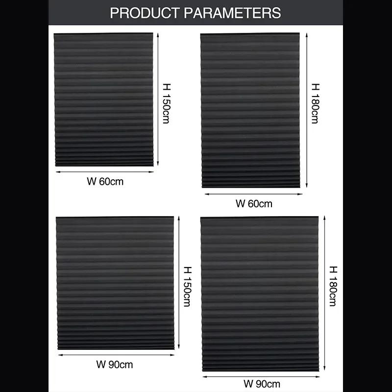Store occultant pour fenêtre, stores plissés, abat-jour sans fil, filtrage de la lumière, pour salle