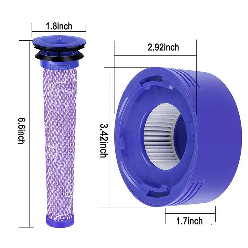 Pièces de rechange pour filtre HEPA pour aspirateur Robot Dyson V8 V7, filtre lavable avant et arriè