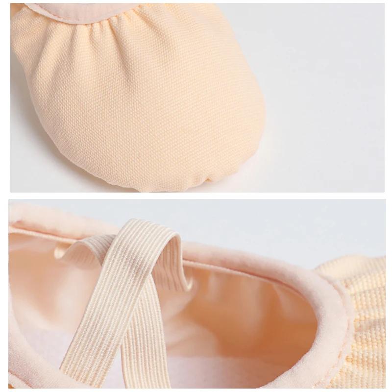 Chaussures de Ballet pour filles, chaussures de danse en toile pour femmes, chaussures de Ballet à s