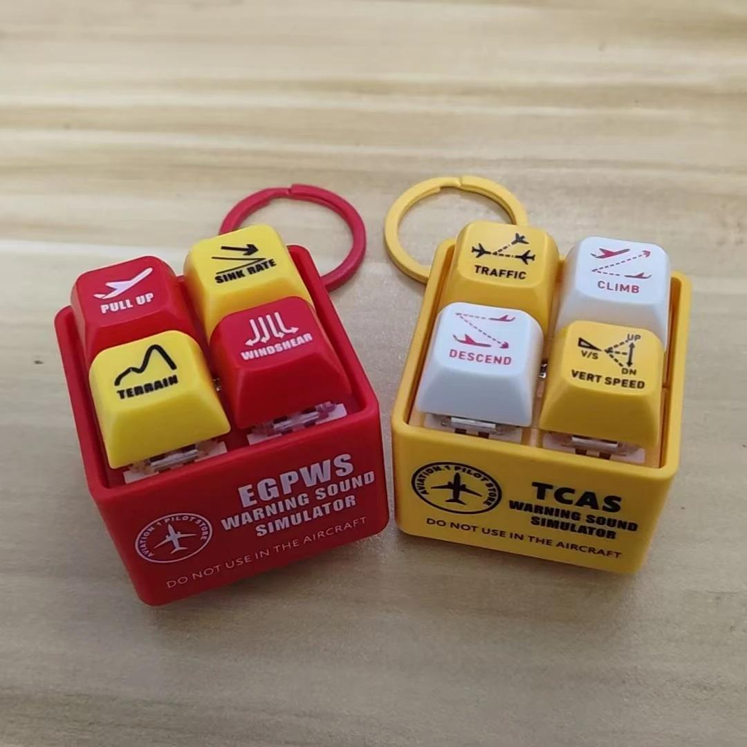Porte-clés sonore d'avertissement d'avion Boeing 737 Airbus 320 EGPWS TCAS, produit authentique