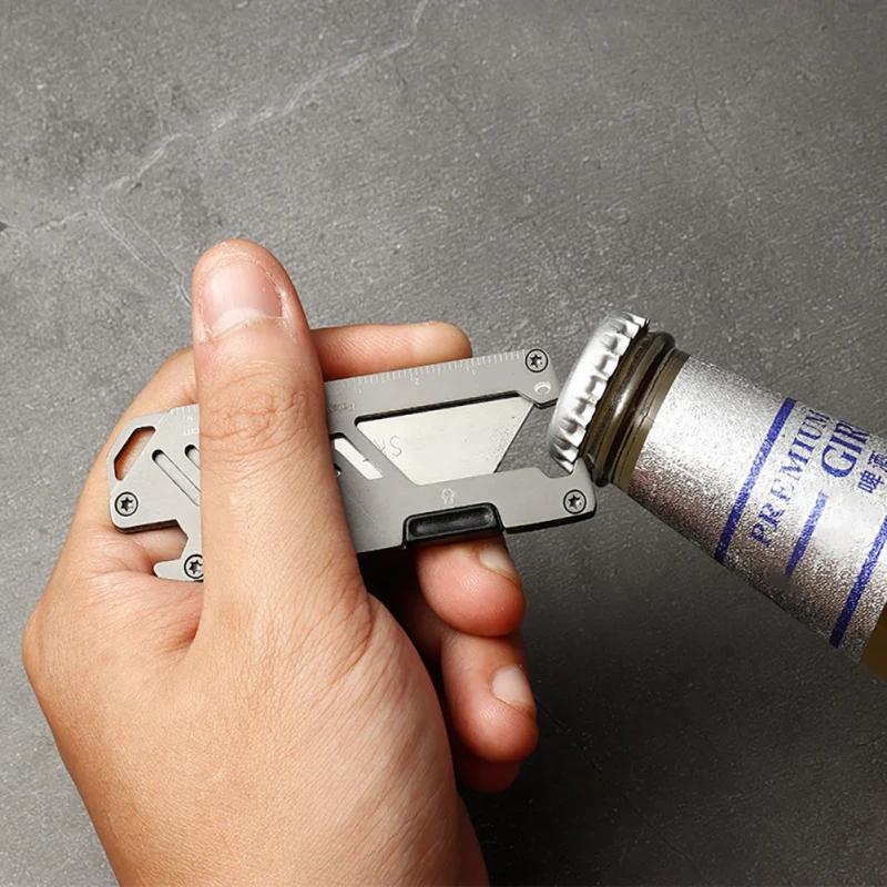 Couteau utilitaire pliant EDC en acier inoxydable, coupe-papier multifonction, couteau manuel, ouvre