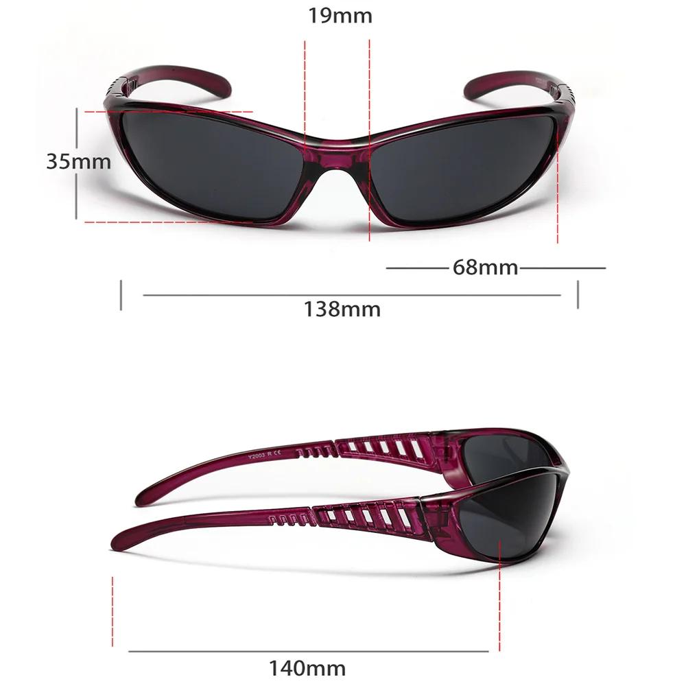 Y2K-Lunettes de soleil vintage pour hommes et femmes, lunettes punk, lunettes de soleil de sport, nu