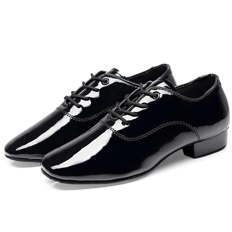 Chaussures de danse latine souples pour hommes danse moderne grande taille 2.5 cm talon pour garçon