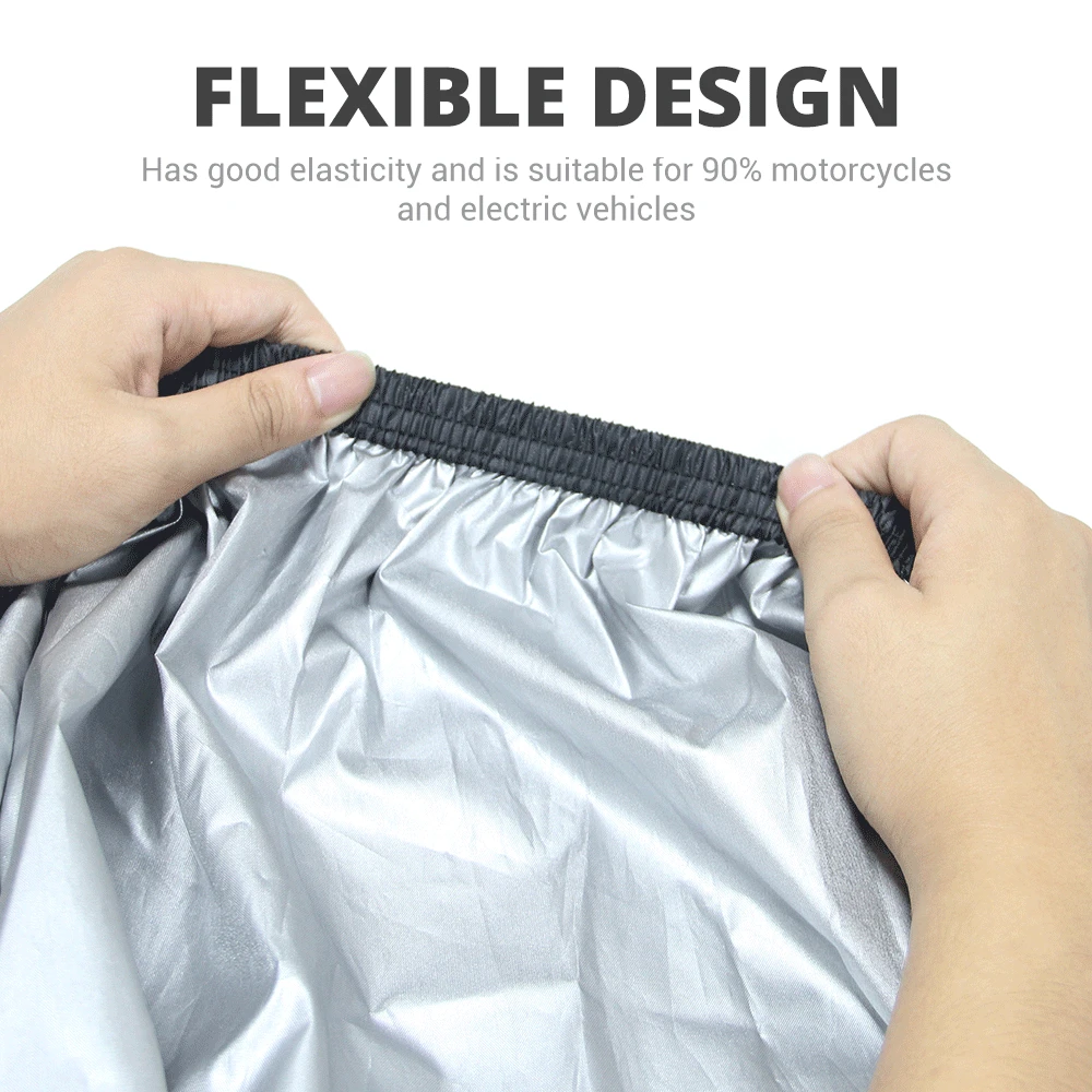 Juste de Protection Imperméable pour Moto, Anti-Poussière et UV, Couverture de Pluie pour Scooter, E