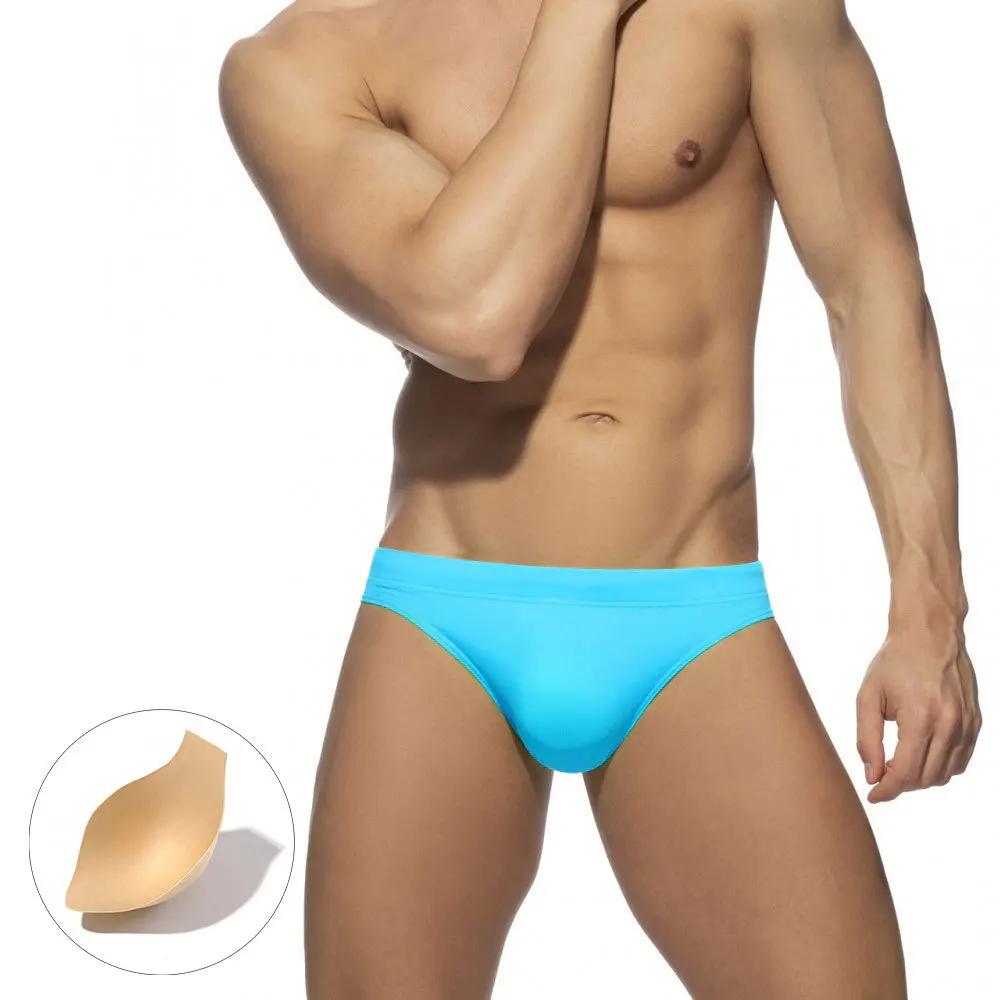 Slip de bain sexy homme push-up rembourré - Maillot de bain basse taille pour plage et surf