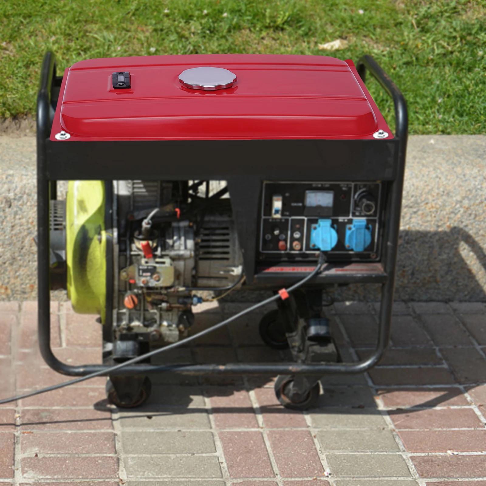 Réservoir de carburant universel rouge pour générateur de 4 gallons, 54.8x36x10cm, réservoir d'équip