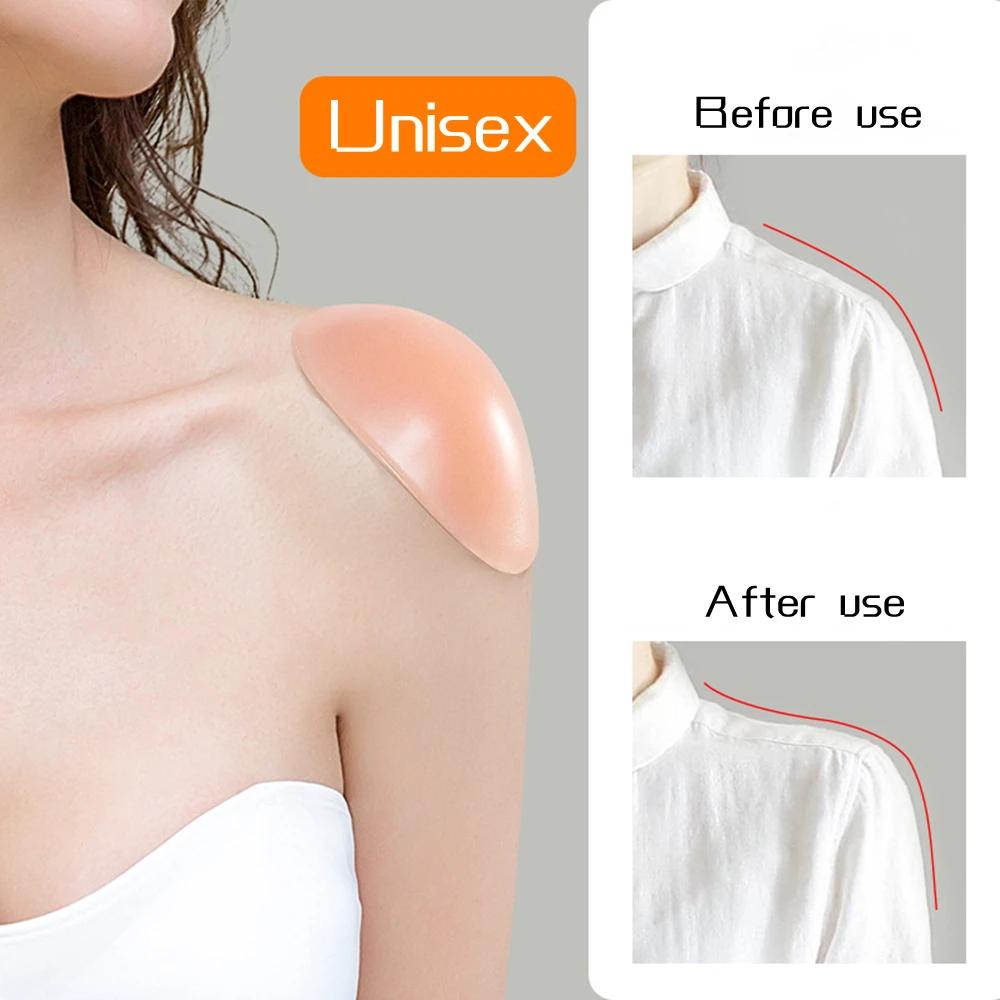 1 paire d'épaulettes antidérapantes en Silicone naturellement doux, rehausseur d'épaule Invisible, c
