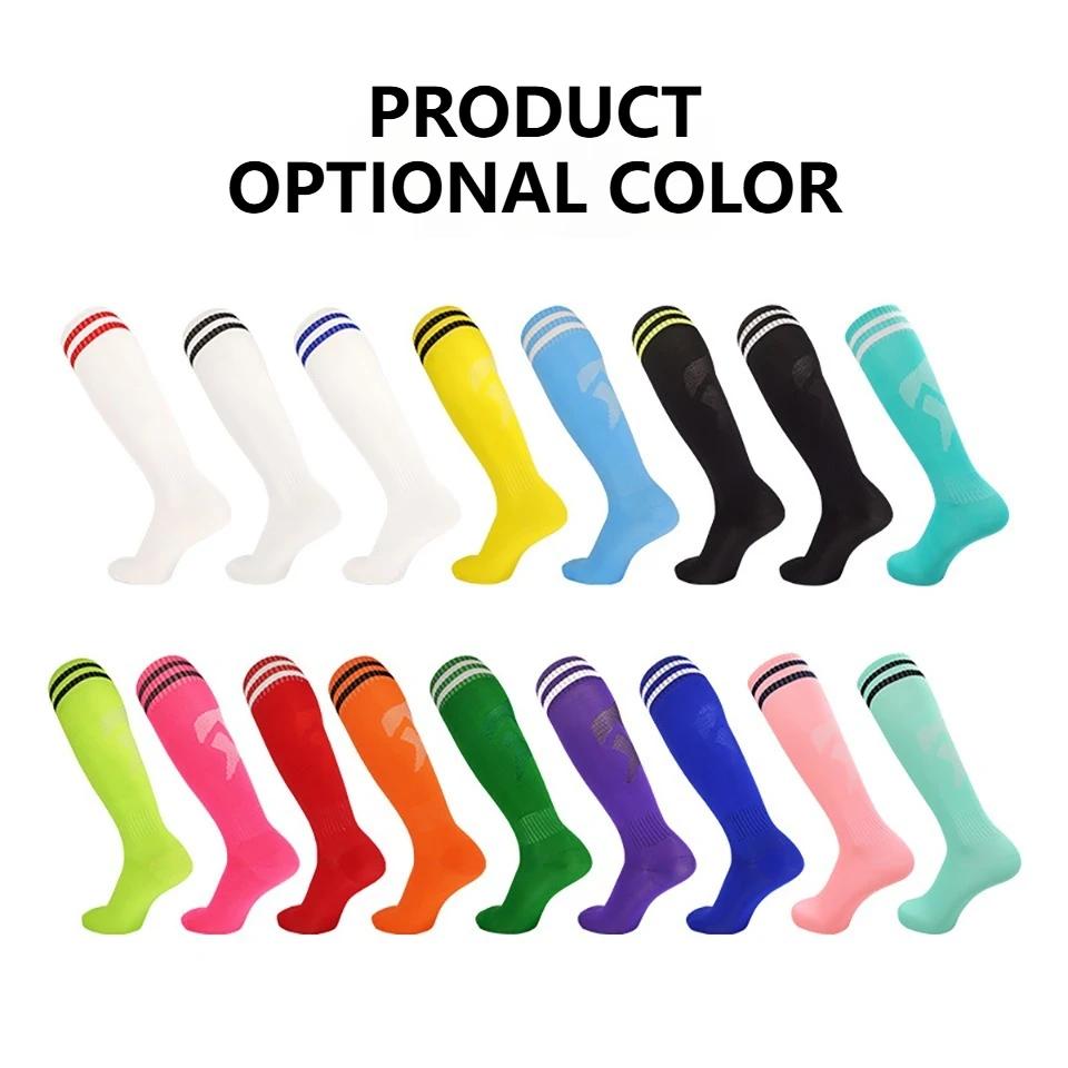 Chaussettes de football Loogdeel, chaussettes longues en coton pour adultes et enfants, chaussettes