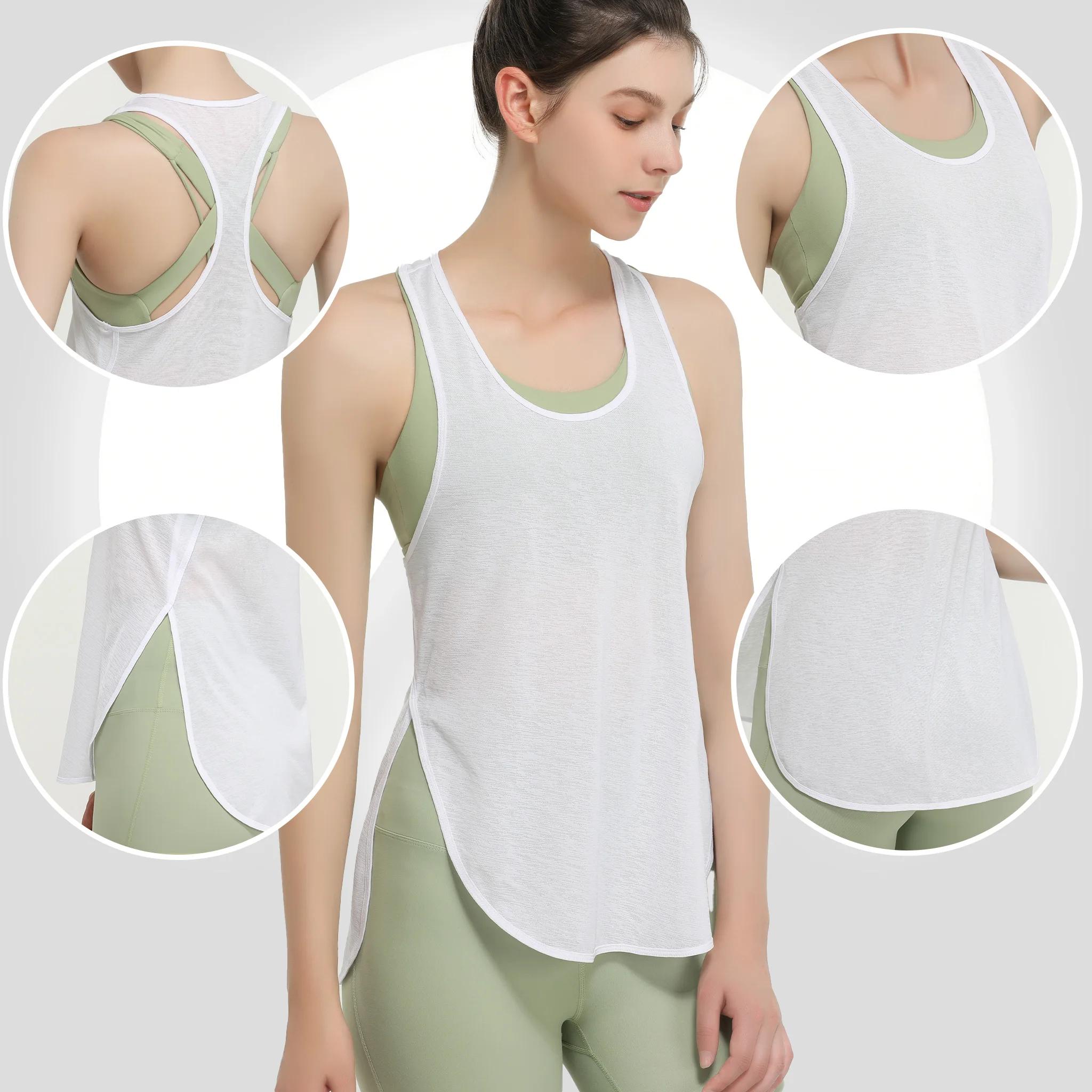 Gilet sport translucide femme - Haut course léger survêtement entraînement fitness athlétique