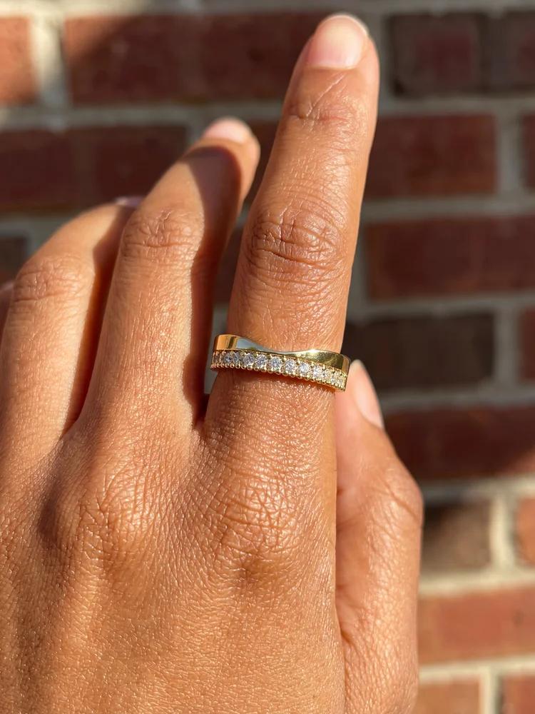 Bague minimaliste en argent Sterling 925 pour femmes, bague en Zircon avec sourire, fête d'anniversa