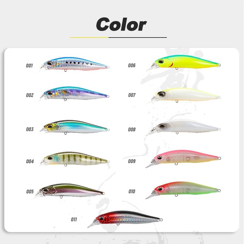 D1 leurre de pêche méné suspendu 65mm 5g 77mm 8.4g Hover Fry Wobblers appât dur Jerkbait matériel de