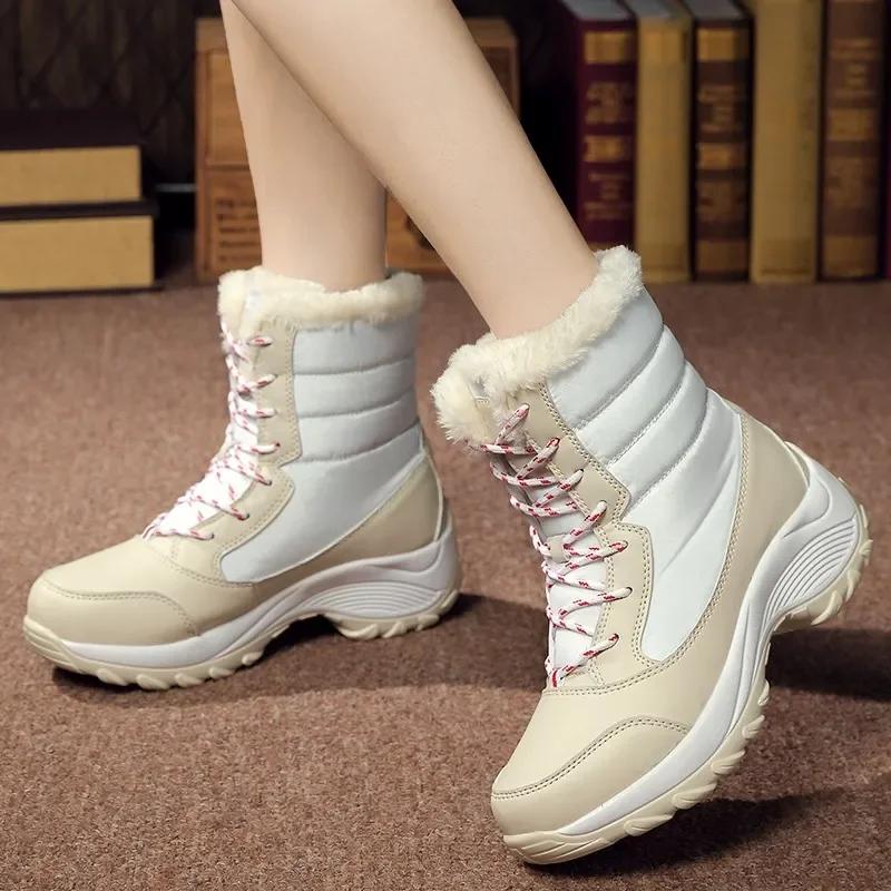 Femmes bottes bottines légères plate-forme chaussures pour femmes talons hiver Botas Mujer garder au