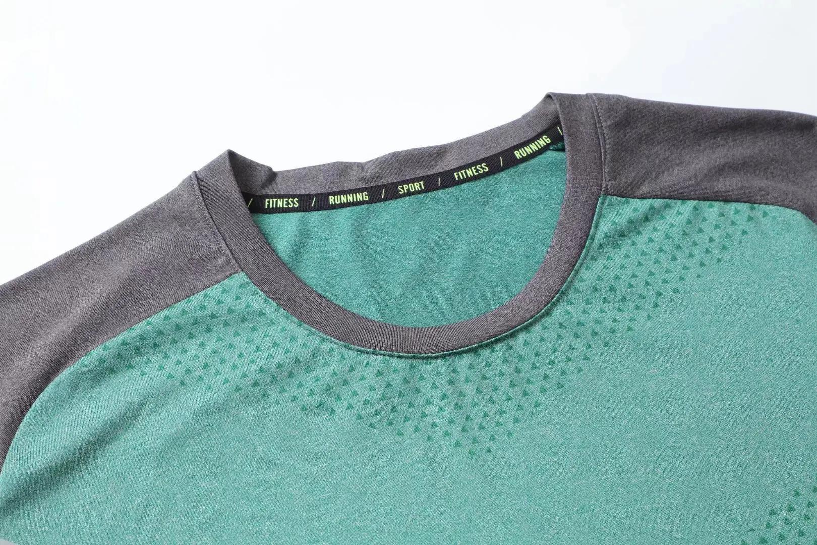 Chemise de course à manches courtes pour hommes, haut de sport en plein air, Jogging, entraînement d