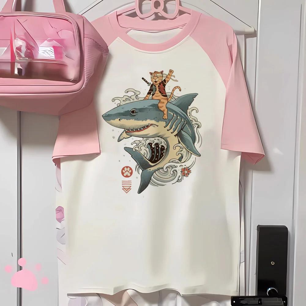 T-shirt à Manches Courtes pour Femme, Streetwear, Grunge Japonais, Esthétique Y2k, Harajuku, Dessin