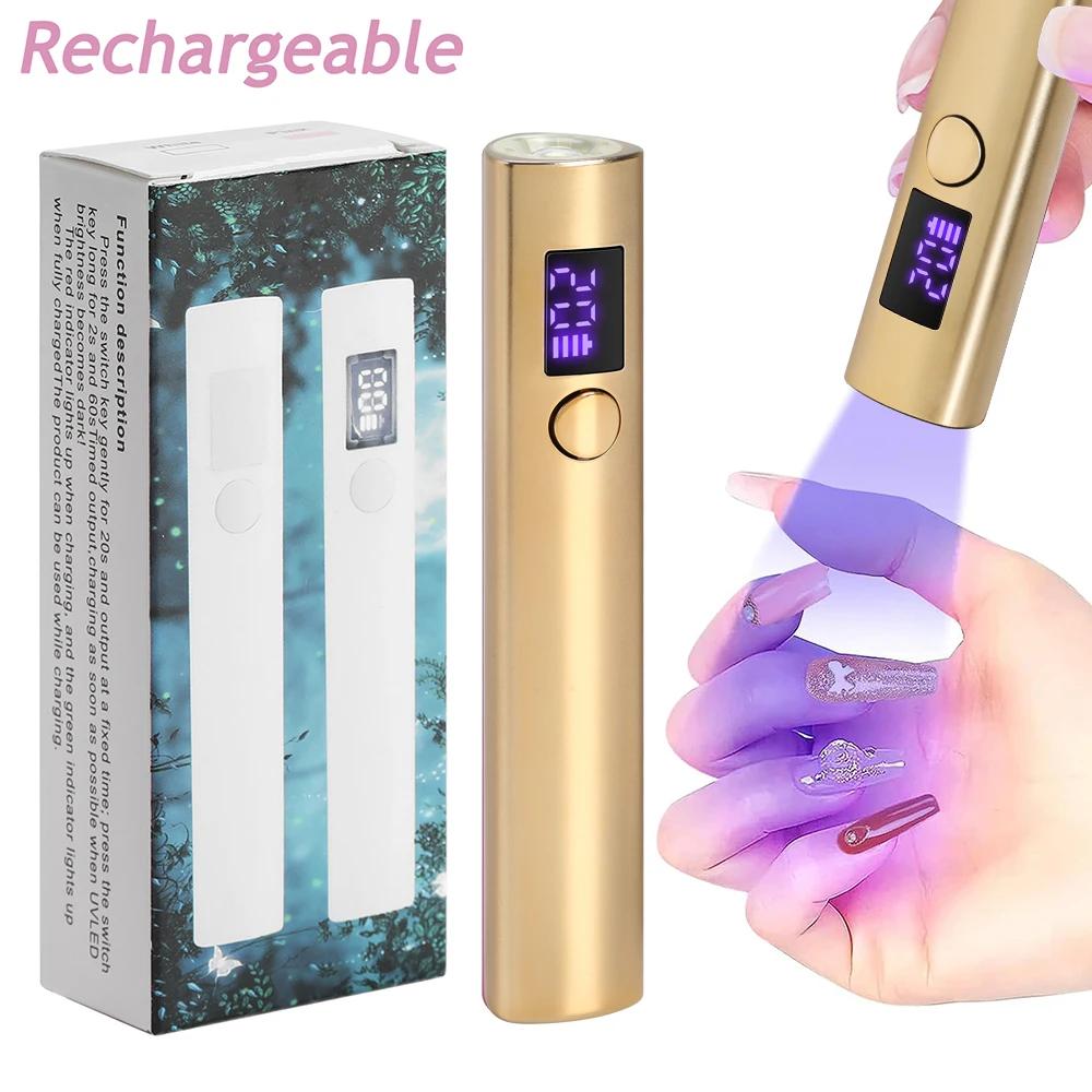 Sèche-Ongles Portable à vaccage Rapide, Mini Lampe UV LED, Outils de Salon à Domicile, Stylo de Lamp