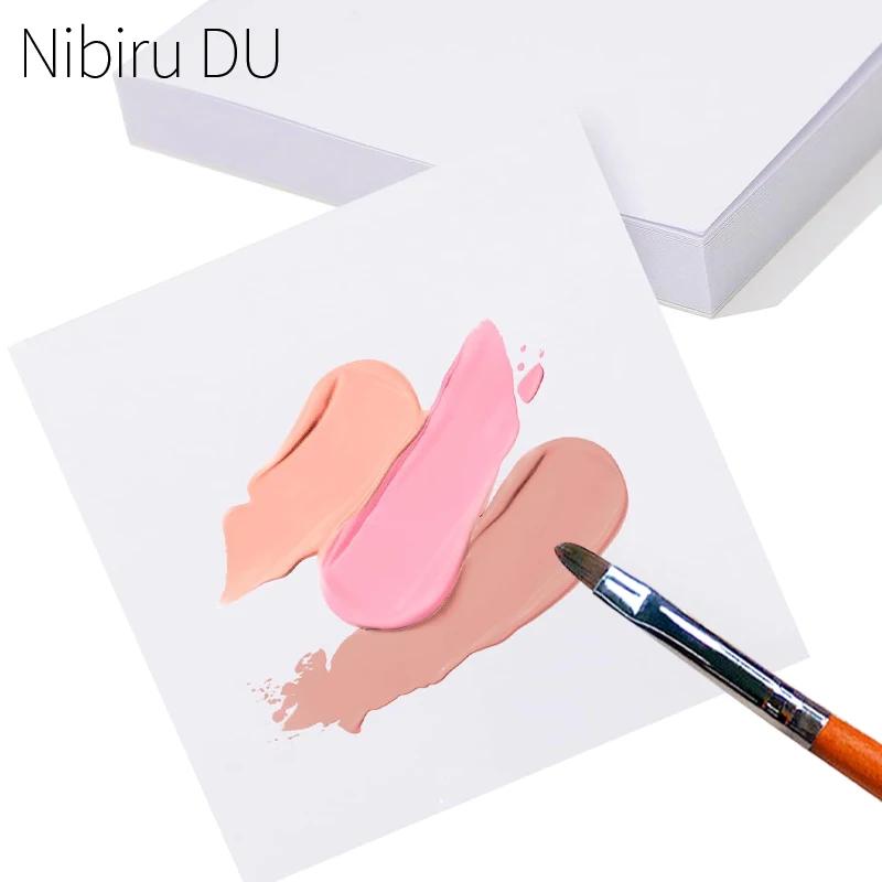 50 pièces Gel vernis à ongles Palette papier jetable Nail Art autocollant Gel vernis mélange dessin