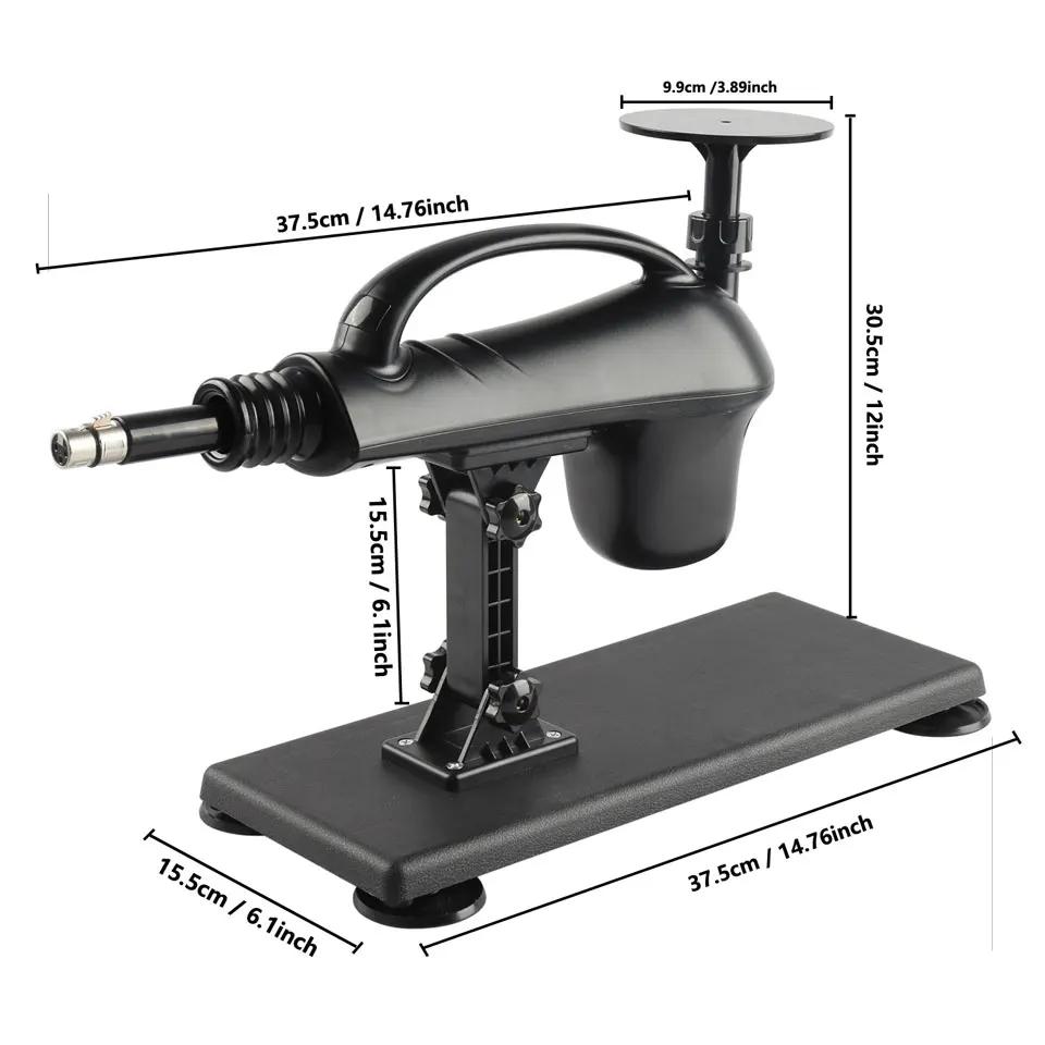 Fredoch Mini Machine sexuelle automatique avec accessoires de gode noir pour hommes et femmes jouets