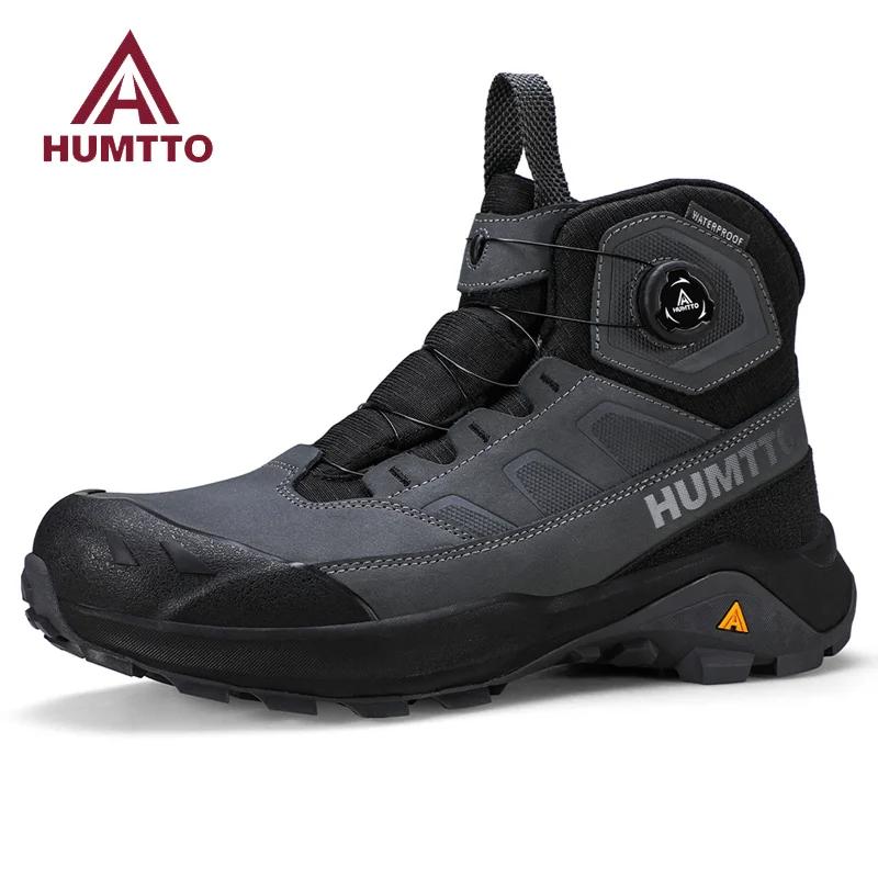 HUMTTO chaussures de randonnée d'escalade en plein air pour hommes 2025 hiver baskets montantes anti