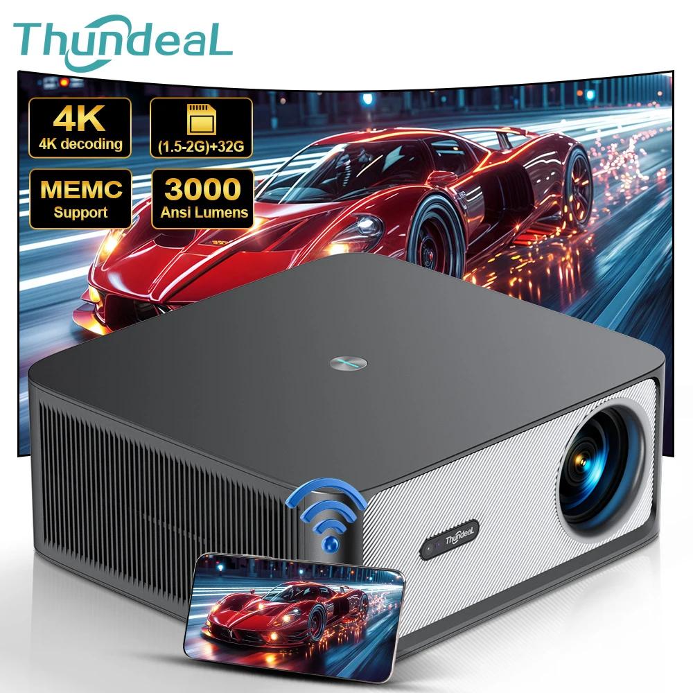 ThundeaL TD98Pro 1080P projecteur Full HD 4K Android WiFi Projetor mise au point automatique TD98 Pr