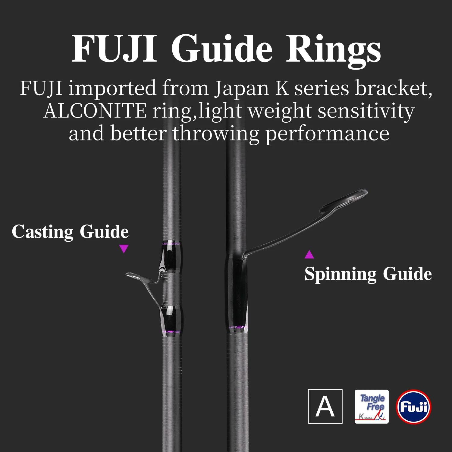 Canne à pêche TSURINOYA Ultralight AJING 2,49 m L Power Elf PRO S822L C822L pour la pêche au rockfis