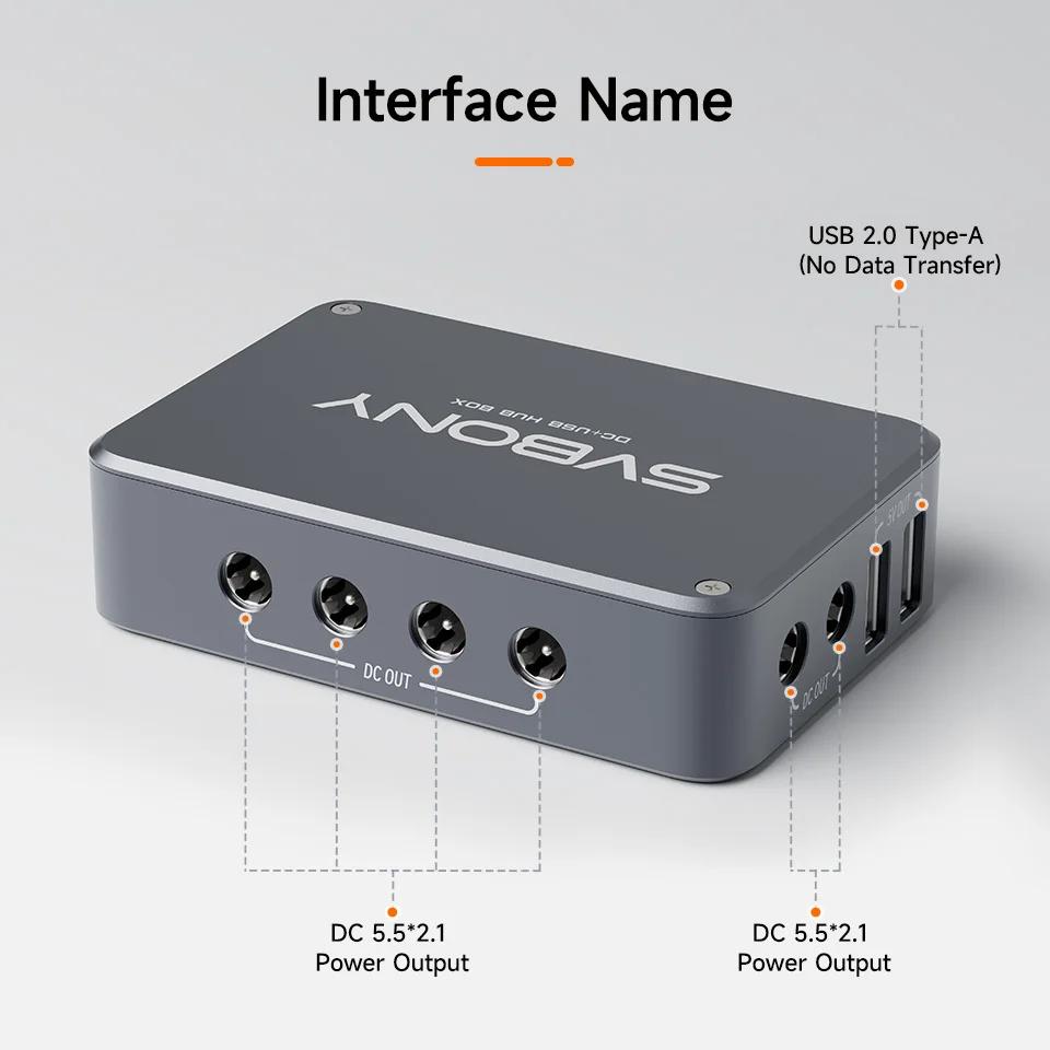 Svbony SV241 astronomie Micro DC + USB HUB Box USB3.1 sortie de lecture haute vitesse et Interface t