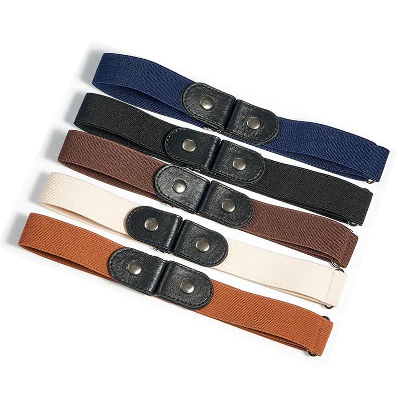 Ceinture sans boucle pour femmes et filles, pantalon en jean, robe, ceinture élastique extensible sa