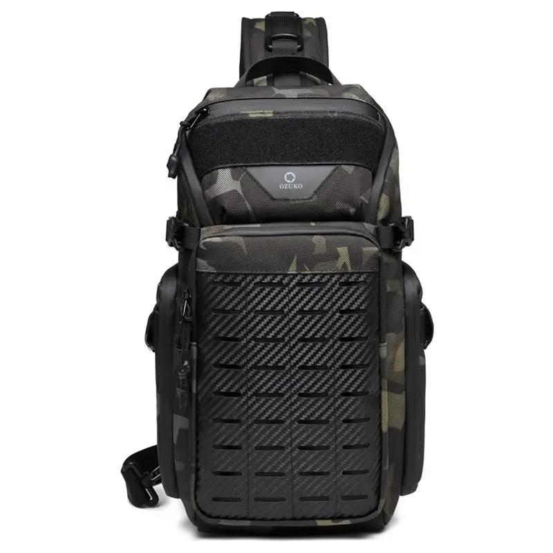 OZUKO Flex sac hommes Sports de plein air tactique bandoulière sacs à bandoulière mâle étanche voyag