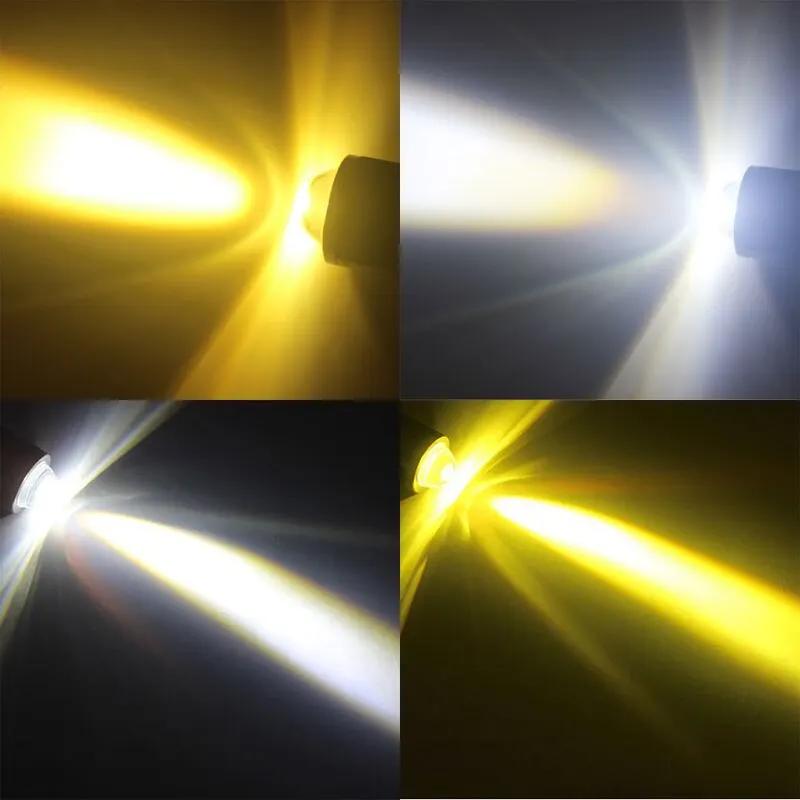 1 pièces 10000LM H4 LED phare de moto H6 BA20D P15D Led CSP lentille blanc jaune salut Lo faisceau m