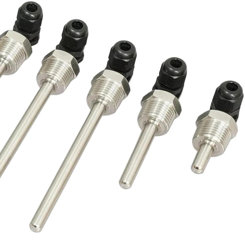 Poche thermométrique 304 en acier inoxydable 304, filetage 1/2 G, OD6mm, manchon d'immersion pour ca