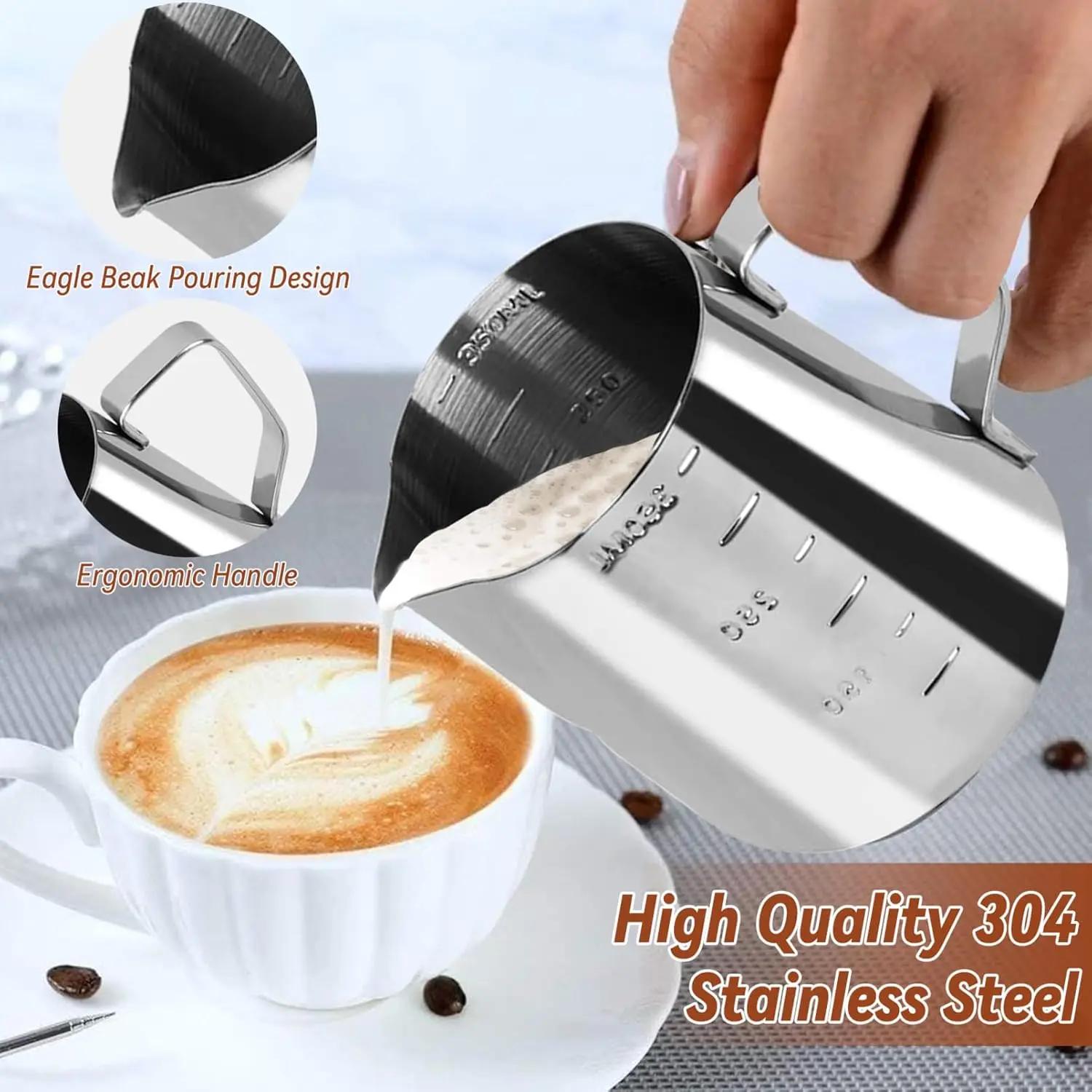 Kit d'accessoires pour expresso, 22 pièces, 51/58mm, Kit Barista avec outil WDT, pichet à mousse de