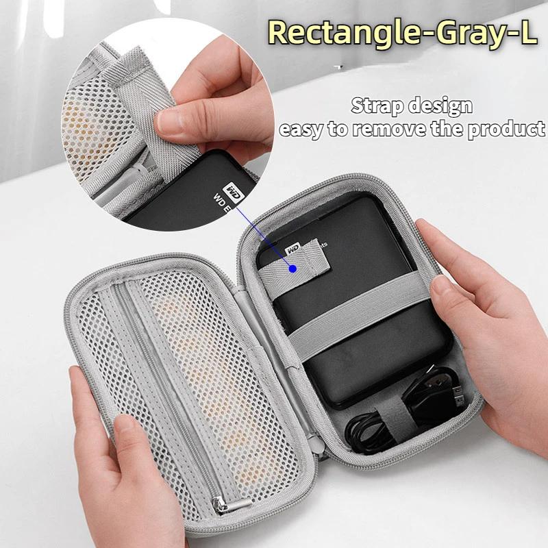 Mini sac de rangement Portable pour Gadgets numériques, coque rigide, étui de chargeur d'écouteurs e