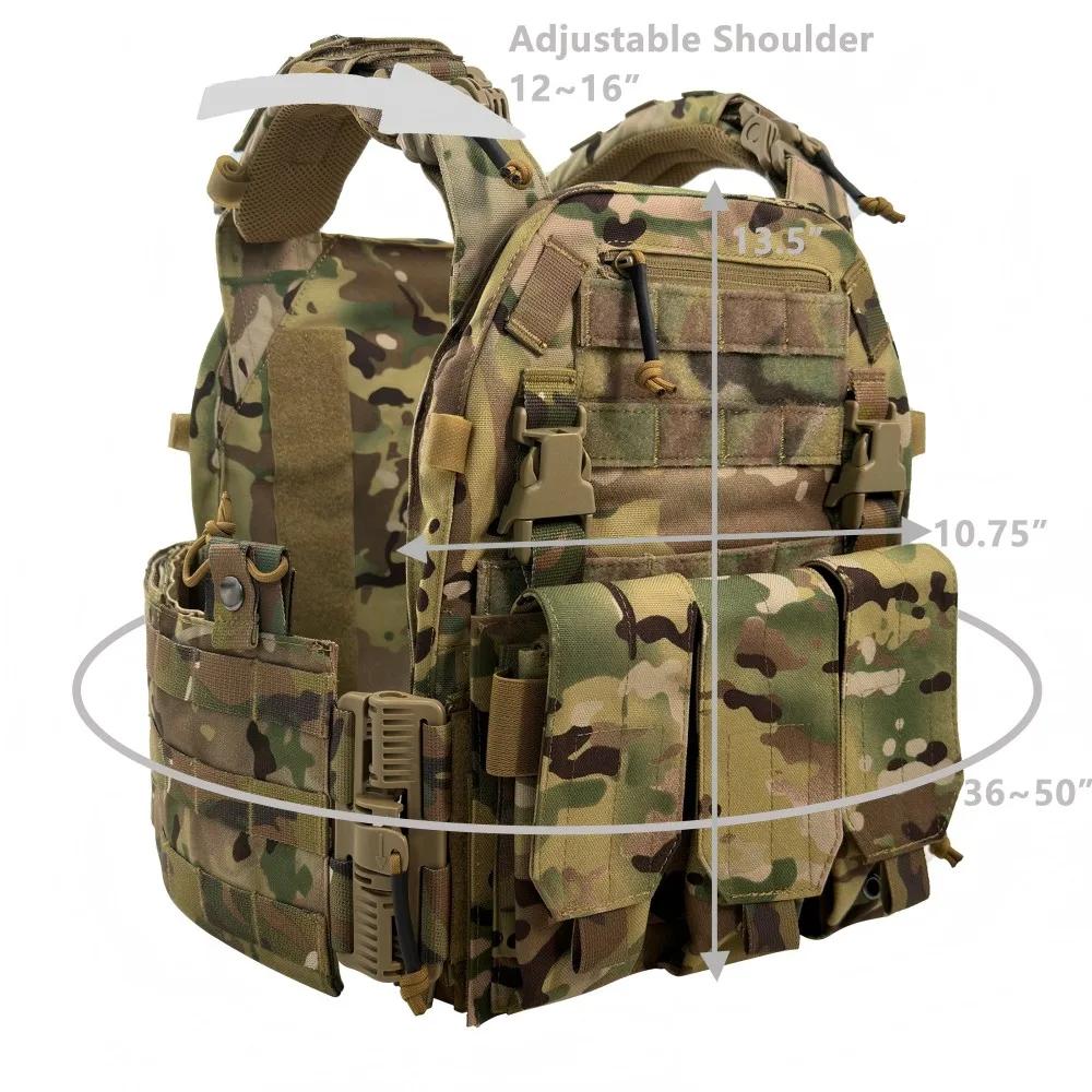 EMERSONGEARS 1000D tissu en Nylon gilet tactique 6094 à dégagement rapide avec pochette Triple pour