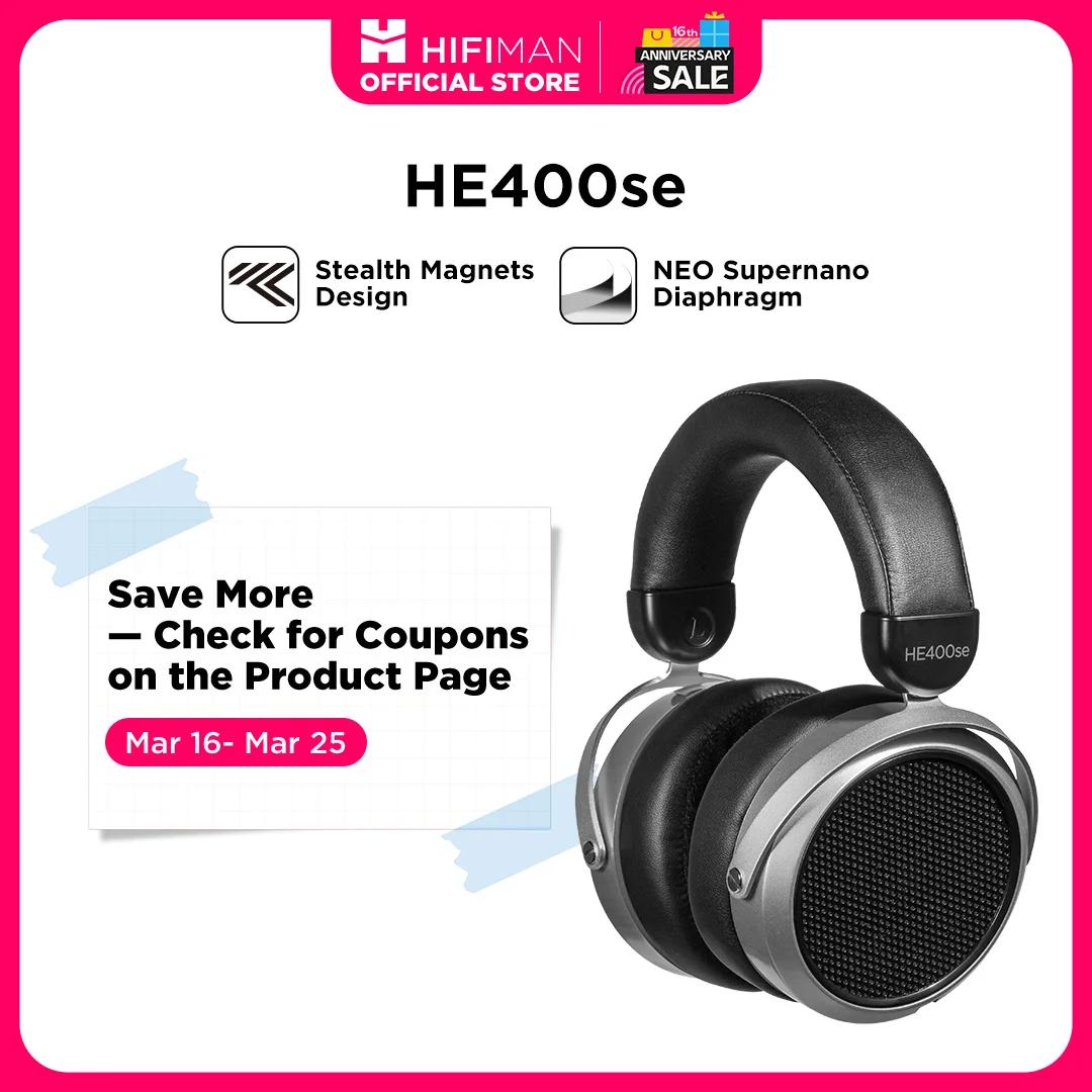 HIFIMAN – écouteurs avec aimants furtifs HE400SE, oreillettes filaires magnétiques planaires, plein