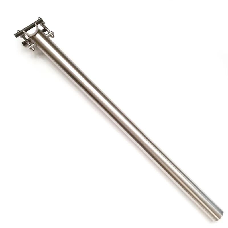 Tige de selle CNC en alliage de titane 3AL2.5V 31.8mm pour vélo pliant Brompton 4 tailles 600/580/55