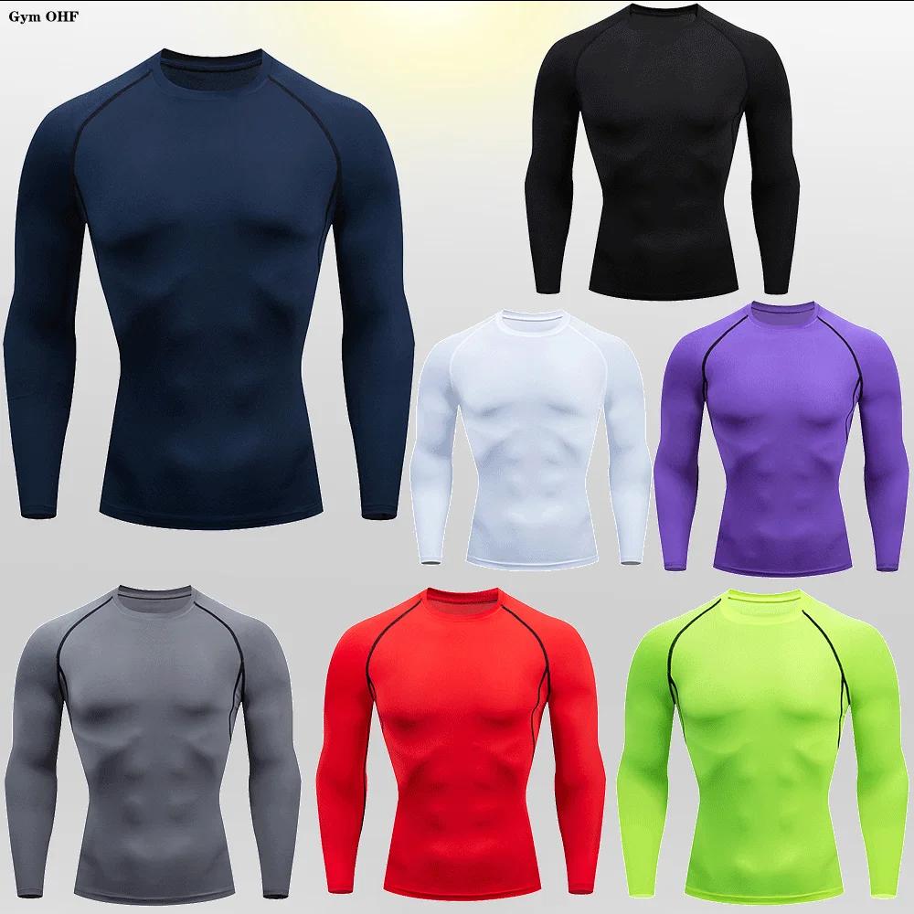 T-shirt rashguard compression homme - Haut sportif séchage rapide pour musculation et boxe