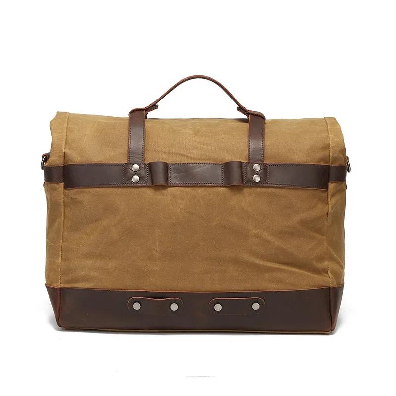 Sac de voyage étanche portable pour homme, sac à bagages extérieur, toile d'avertissement d'huile, s