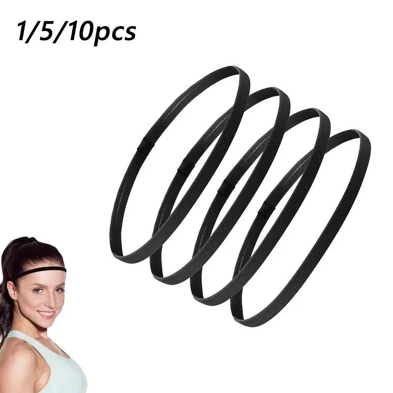 1/5/10 pièces bandeau élastique mince bandeau Football course cheveux accessoires mode Simple antidé