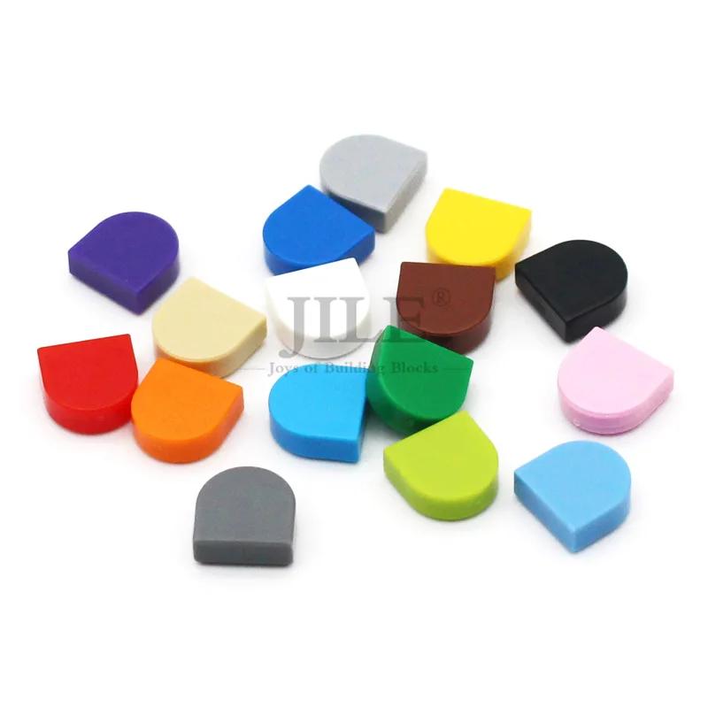100 pièces Moc carrelage rond 1x1 demi-cercle étendu 24246 assemblage créatif blocs de construction