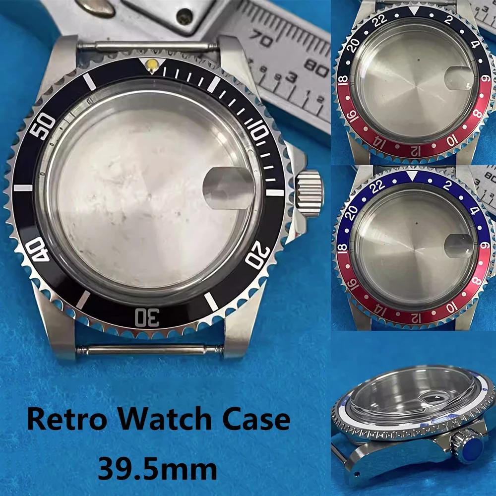 Boîtier de Montre Rétro pour Homme, Étanche, en Acier Inoxydable, Miroir Acrylique, pour NH34 NH35 N