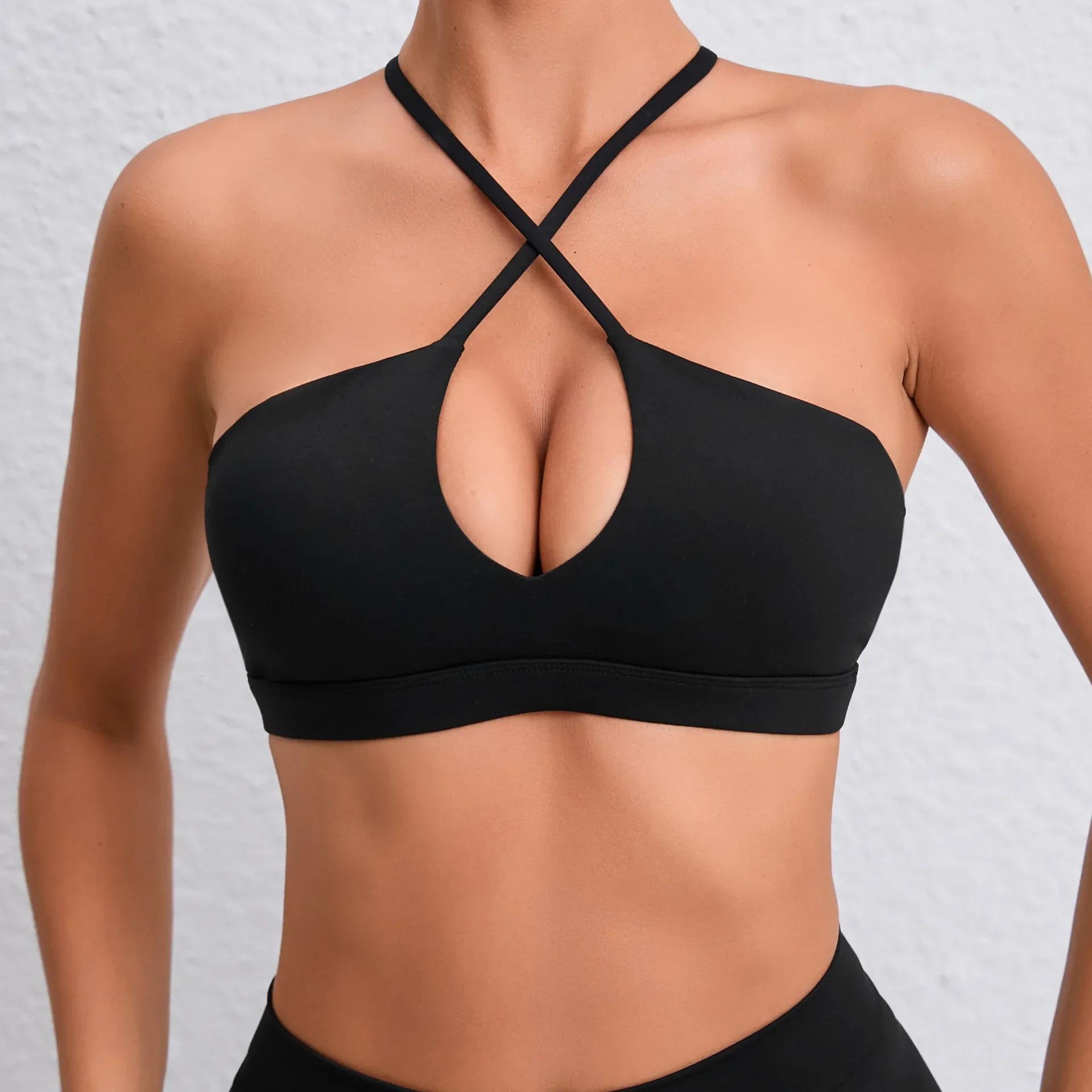 STOUREG beau dos soutien-gorge de sport pour femmes gymnastique Yoga soutien-gorge dos croisé course