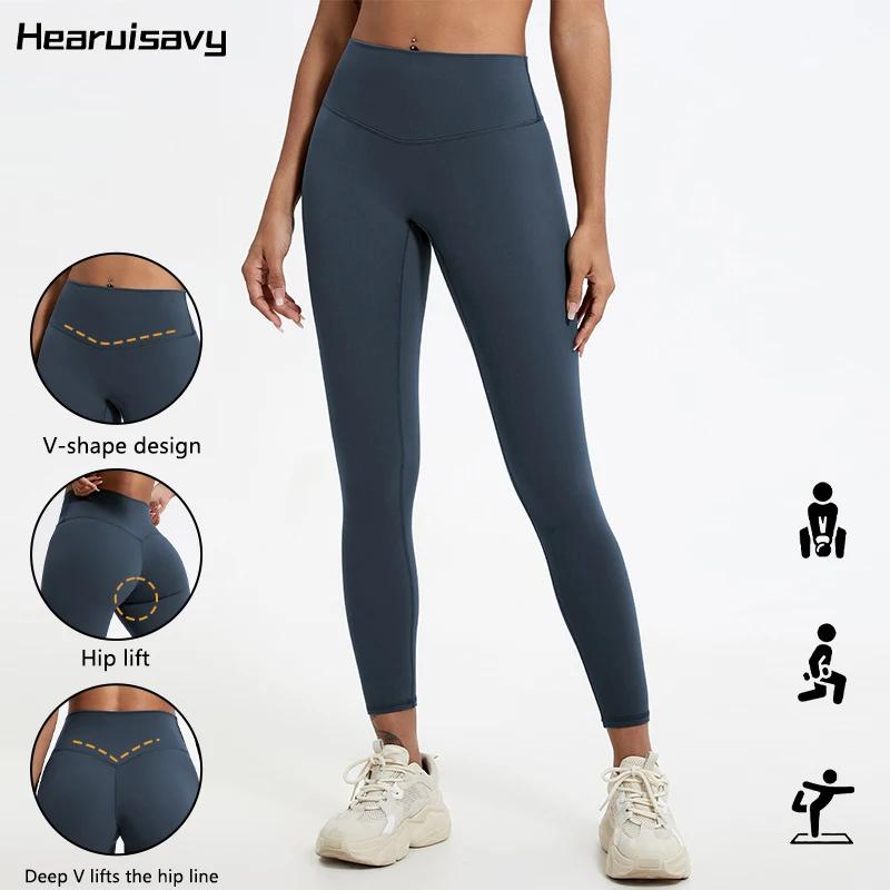 Leggings de sport pour femmes Hearuisavy, tissus super doux, taille haute, pour la gym, le yoga, la