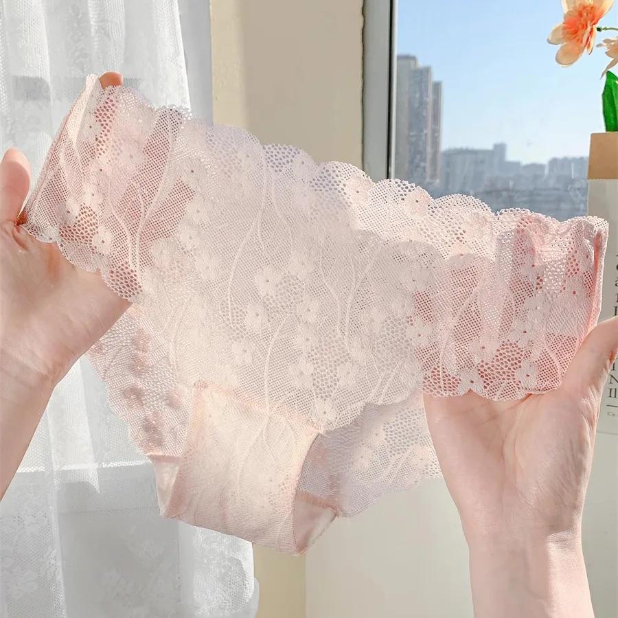 Culotte femme Slip sexy en dentelle pour femme Sous-vêtements tendances Sous-vêtements fins Lingerie