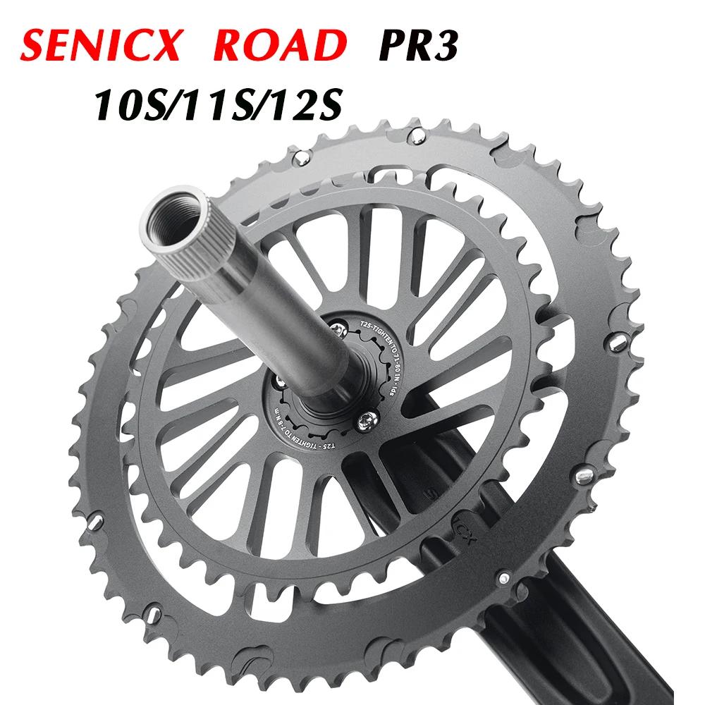 SENICX vélo de route 2x1 0/11/12 vitesses manivelle plateau roue 50-34T 53-39T 36-52T 30-46T Double