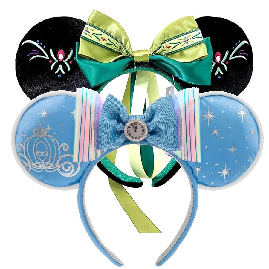 Bandeau d'oreille Disney Minnie Mouse, 2 pièces, nouvelle coiffure de princesse Disney pour vacances