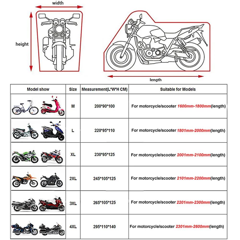 Juste de Protection Imperméable pour Moto, Anti-Poussière et UV, Couverture de Pluie pour Scooter, E