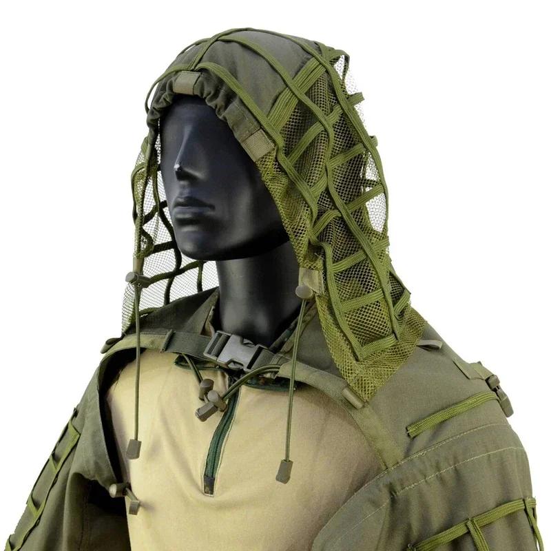 Costume Ghillie tactique Airsoft Sniper tir Ghillie costume vêtements chasse en plein air capuche de