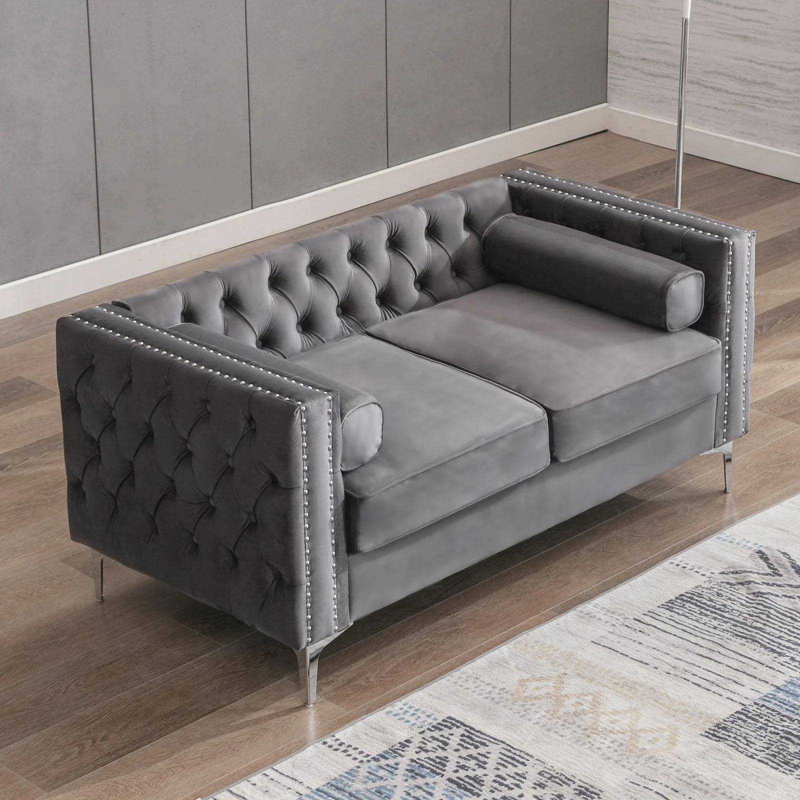 HORGgland O-Ensembles de meubles de salon, canapé sectionnel convertible avec rangement