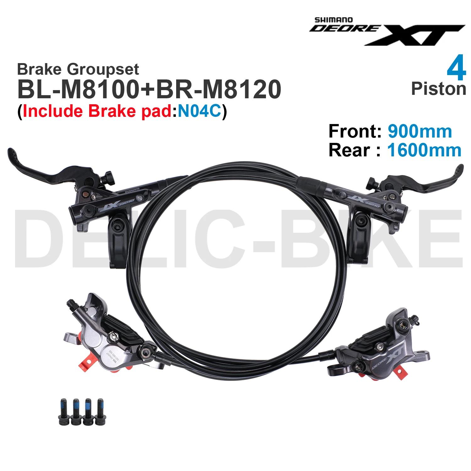 Shimano – ensemble de freins hydrauliques XT M8100, 2 pistons, BL-M8100, BR-M8100, BR-M8120, 4 pisto
