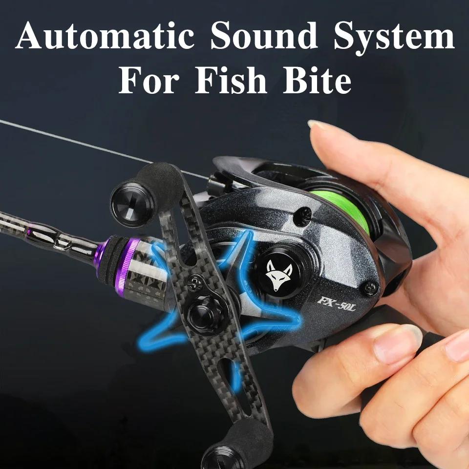 TSURINOYA-Moulinet de pêche Baitcasting ultraléger SPIRIT FOX 50, engrenage en laiton 7.3:1, polyval