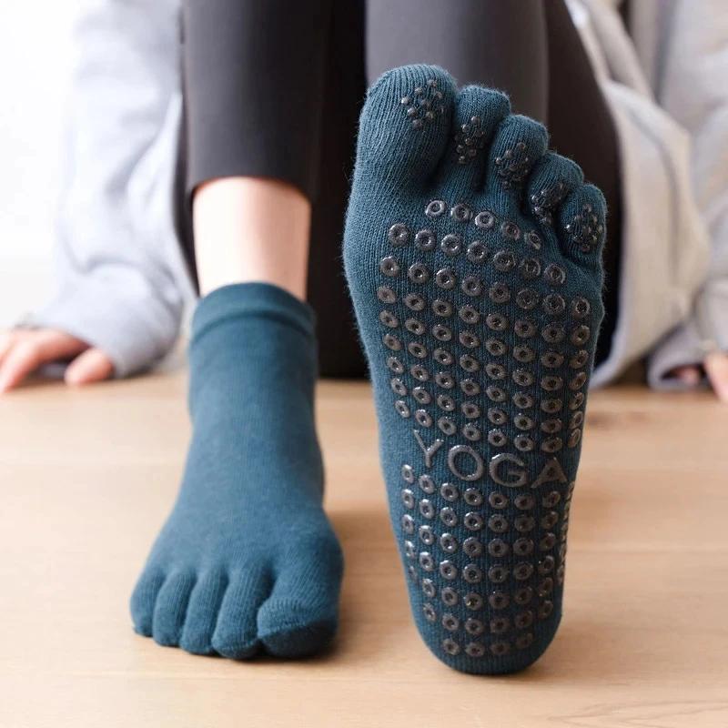 Chaussettes respirantes en silicone pour femmes - Yoga, danse, Pilates et fitness confortables